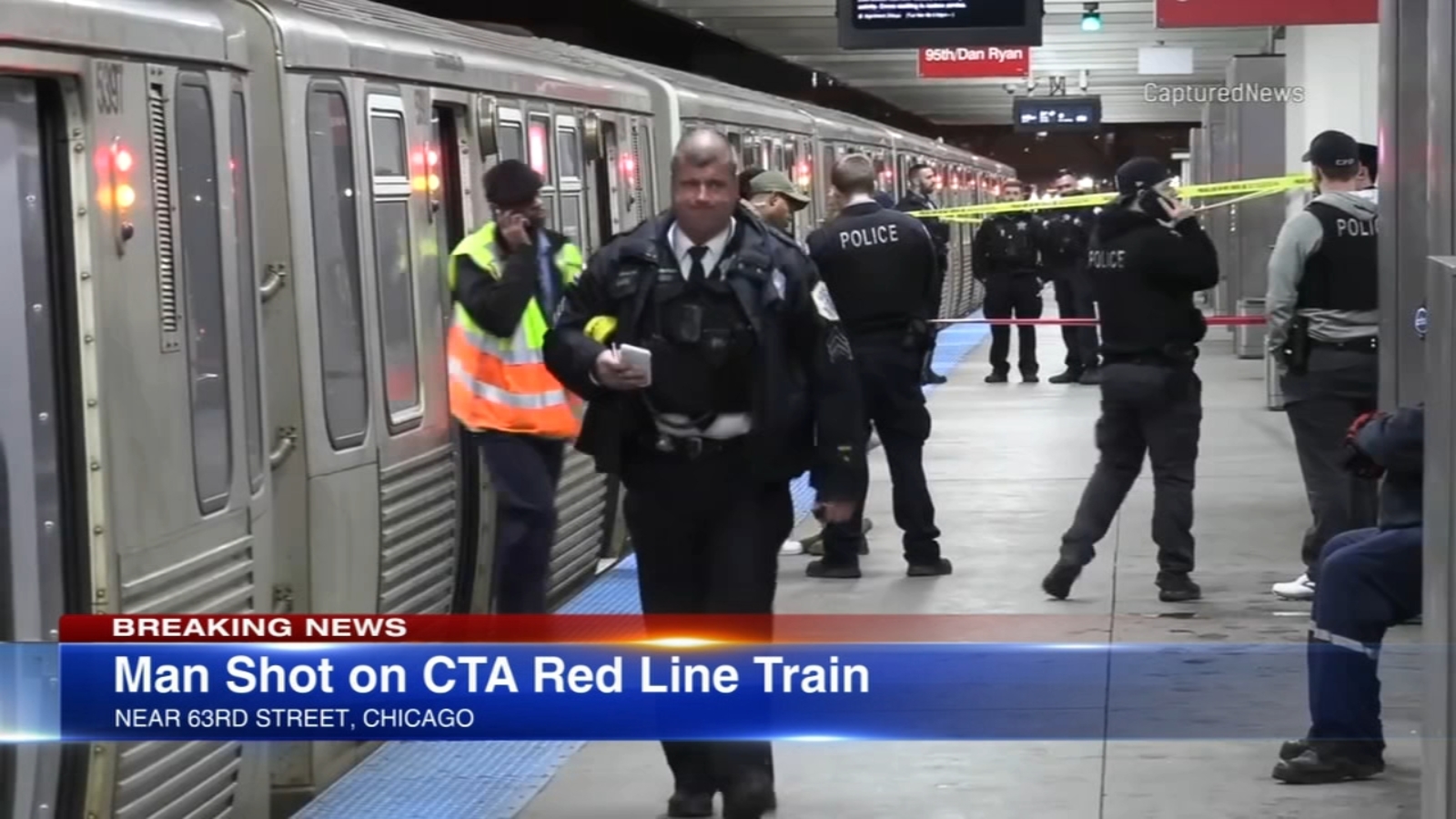 Chicago shooting on CTA Red Line train near 63rd Street station seriously injures 1, police say