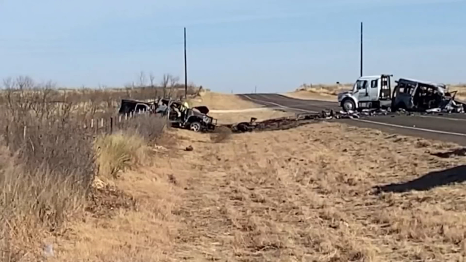 13-year-old was driving truck in fiery crash with University of the Southwest bus, NTSB says