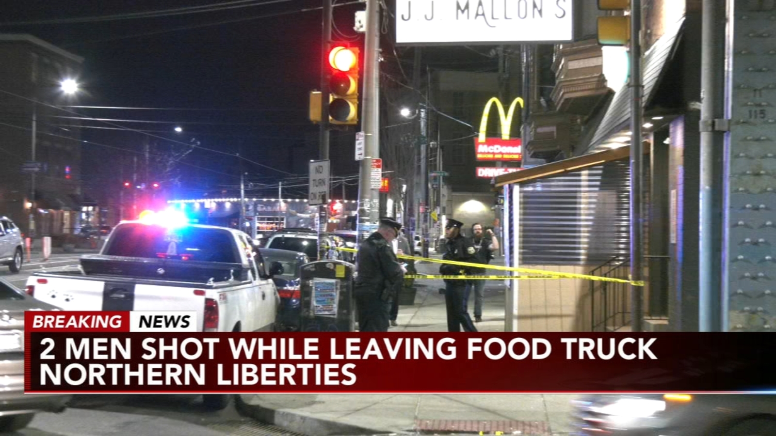 2 men shot after leaving food truck in Northern Liberties section of Philadelphia