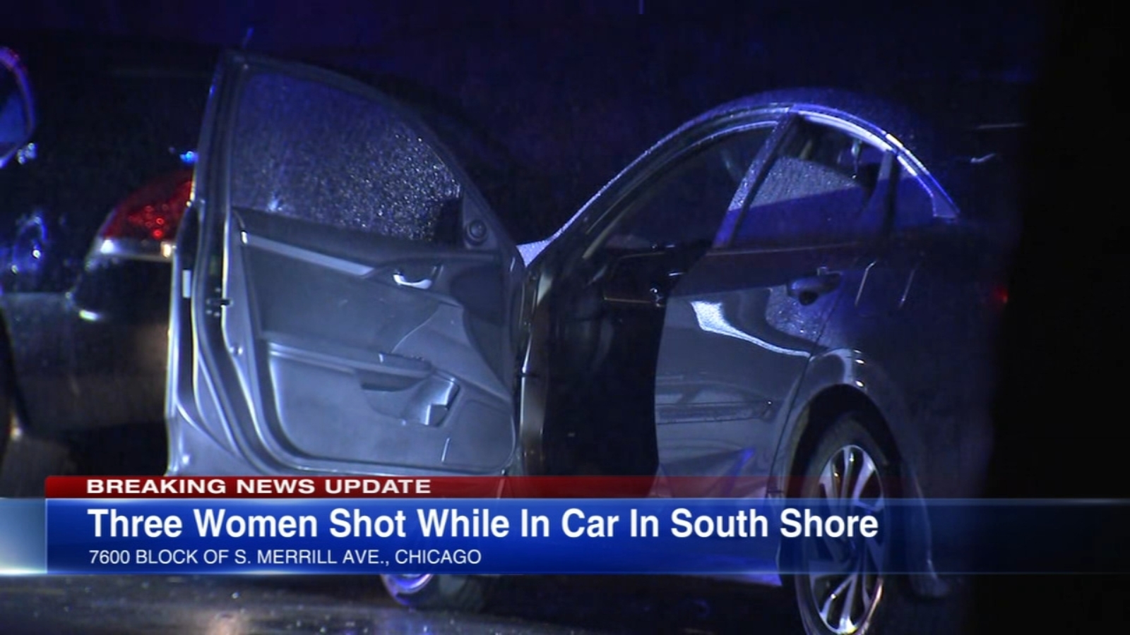 3 women shot while sitting in car in South Shore, Chicago police say