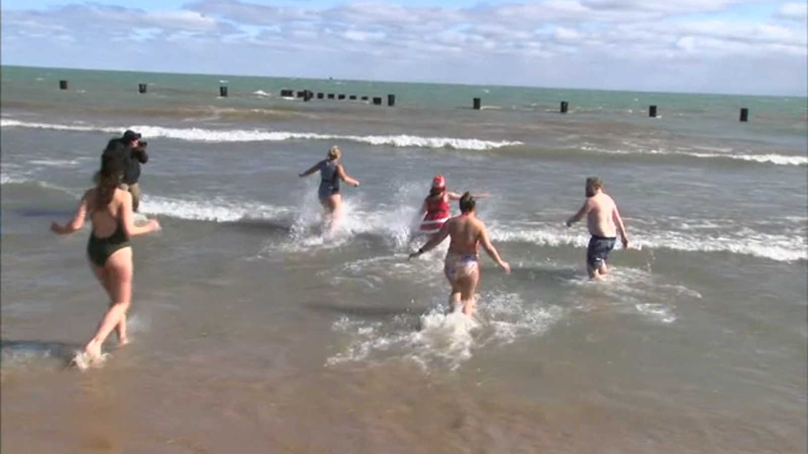 Shelter Shiver: Animal lovers brave chilly Lake Michigan to help raise funds for new rescue facility