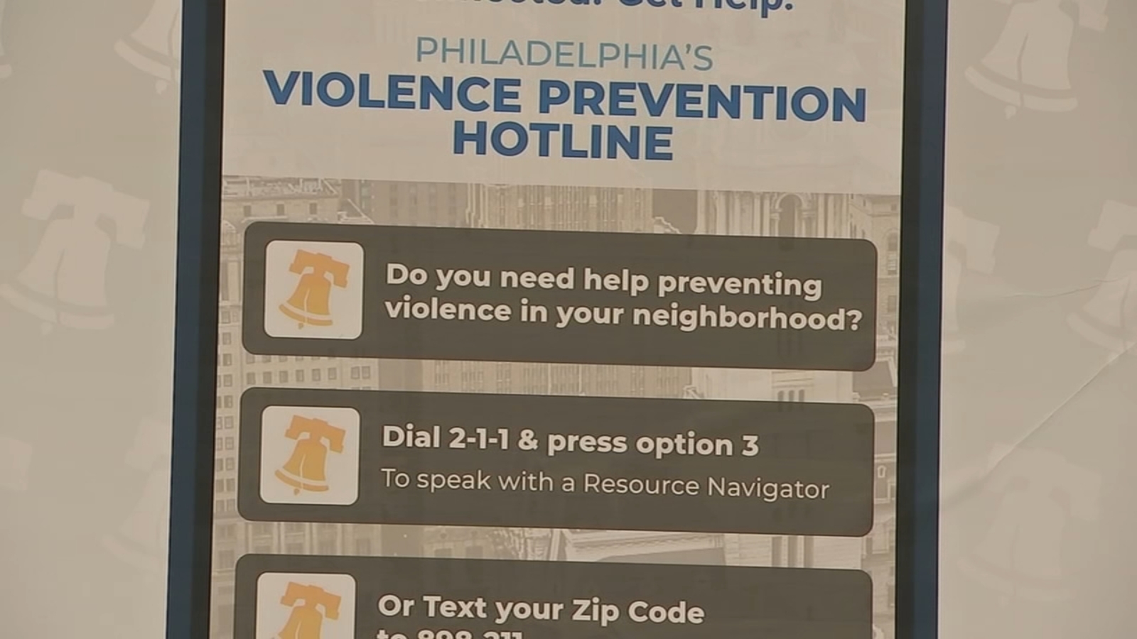 Philadelphia announces new 211 violence prevention hotline