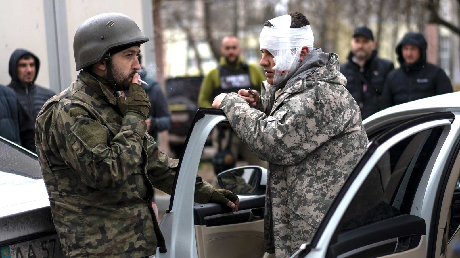 Russian forces leaving Chernobyl after radiation exposure while digging trenches