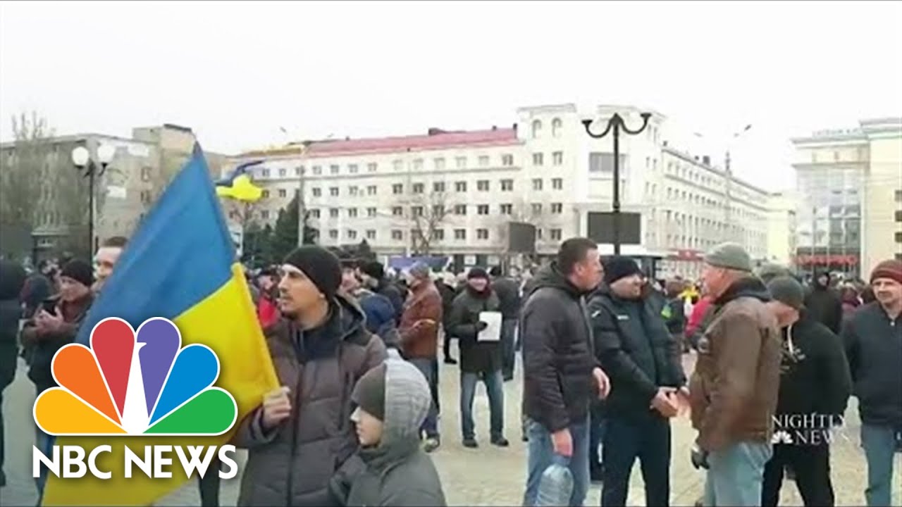 Ukrainians Show Defiance In The Street