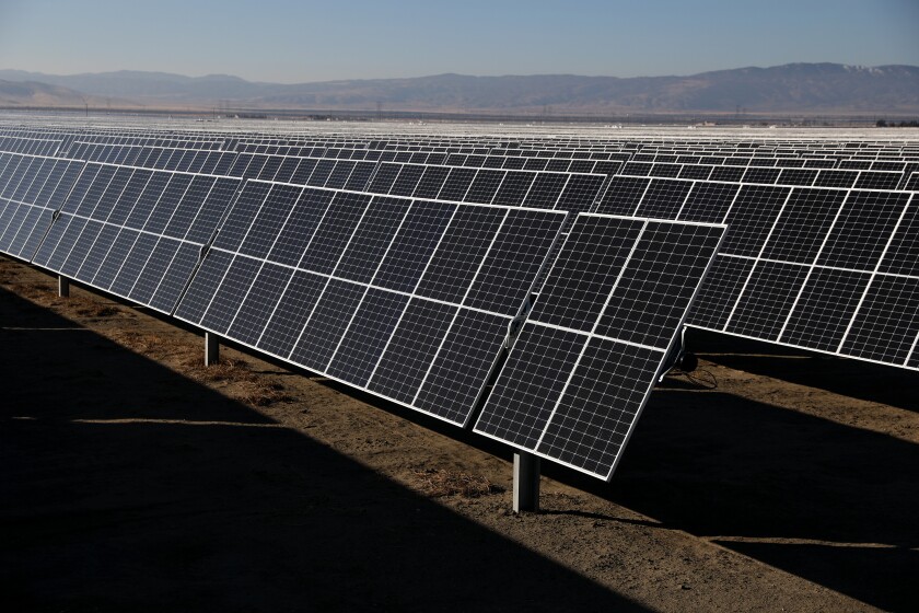 The 192-megawatt Rosamond Central solar farm in California's Kern County.