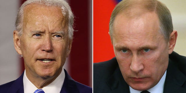 Joe Biden and Vladimir Putin