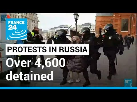 Over 4,600 detained at Ukraine invasion protests in Russia • FRANCE 24 English