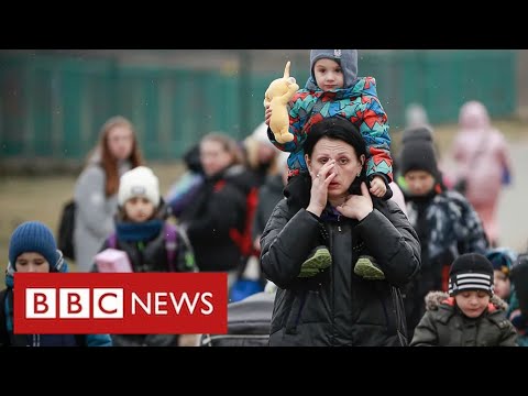 Civilians flee Ukraine’s fighting along “humanitarian corridors” – BBC News
