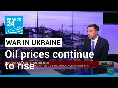 Oil prices continue to rise after US ban Russian energy imports • FRANCE 24 English