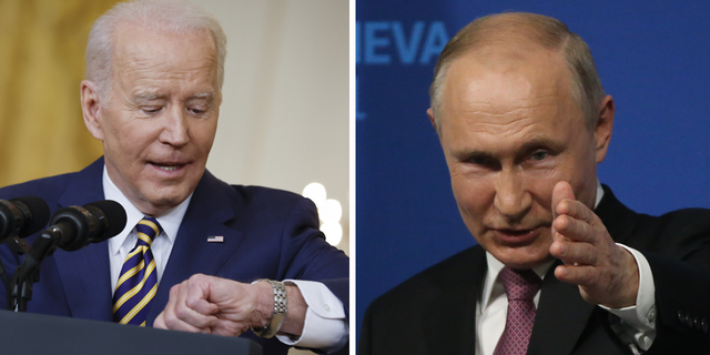 Presidents Biden and Putin