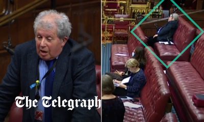 Labour peer Lord Young caught sleeping in House of Lords