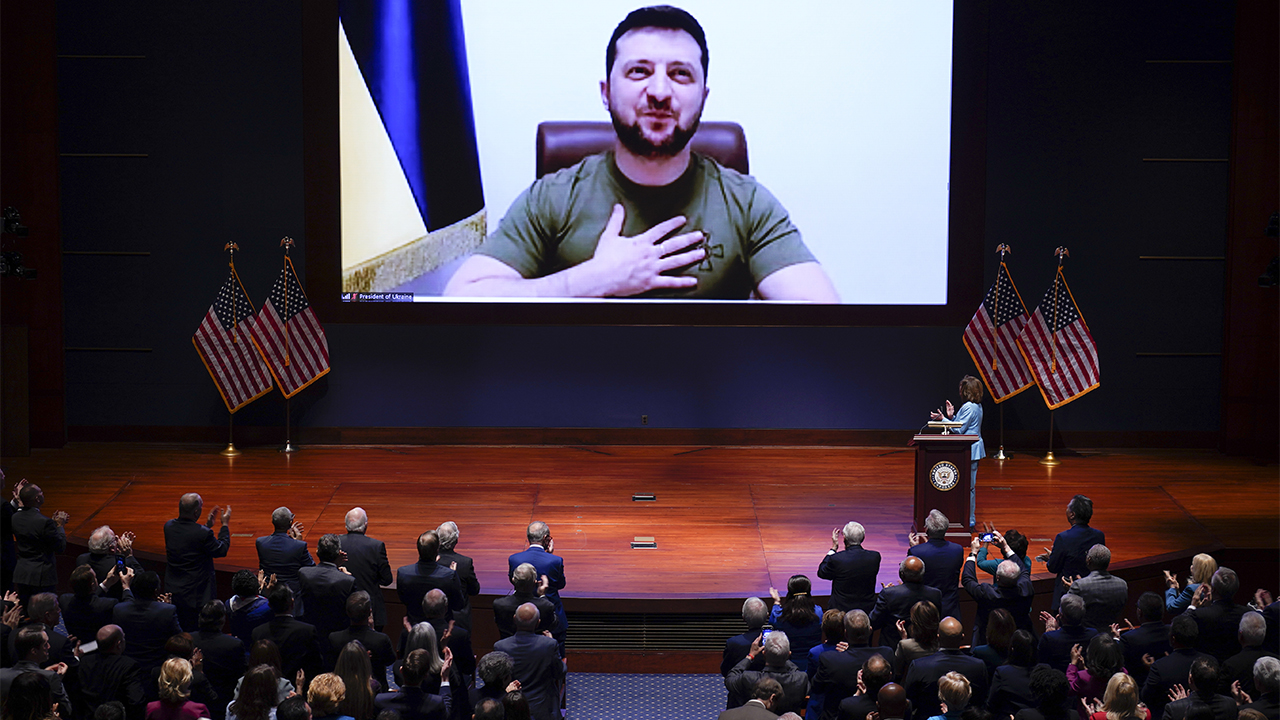 Zelenskyy issues direct message to Biden in address to Congress: ‘Be the leader of peace’