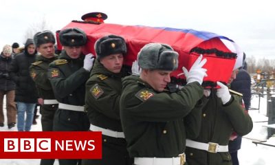 Russians grieve soldiers killed in Ukraine – BBC News