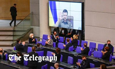 Zelensky criticises Germany for financing Russian invasion as he addresses Bundestag