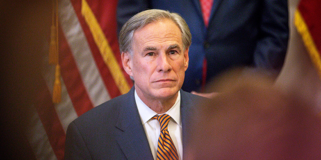 Texas Governor Greg Abbott attends a press conference where he signed Senate Bills 2 and 3 at the Capitol on June 8, 2021, in Austin, Texas. 