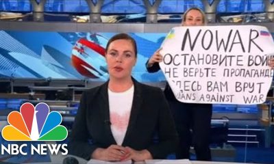 'No War' Protester Interrupts Russia’s Main Evening News Broadcast