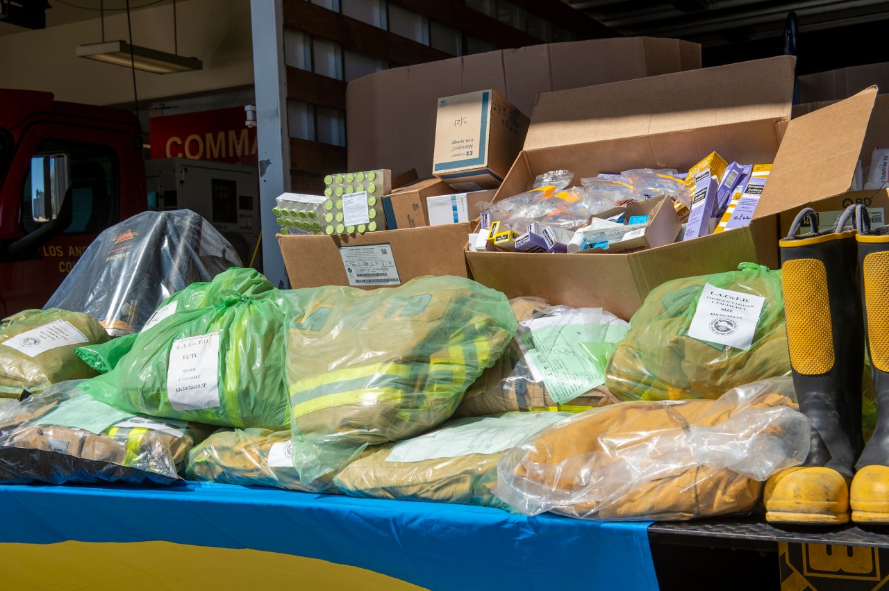 L.A. County Fire Department donating surplus supplies to Ukraine’s first responders