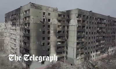 Drone footage shows devastation in Mariupol