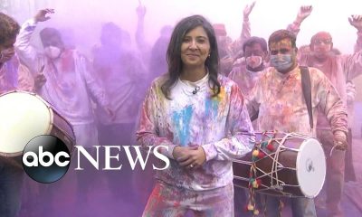 Celebrating Holi, the Hindu festival of colors