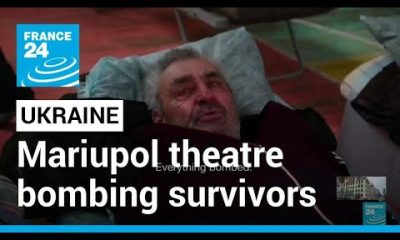 'Everything bombed': Search for Ukraine theatre bombing survivors as war crime claims mount