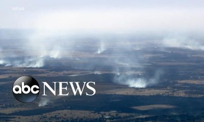 Texas wildfires burn throughout central part of state