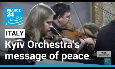 Musical resistance: Kyiv Orchestra's musicians blocked in Italy, give message of peace • FRANCE 24