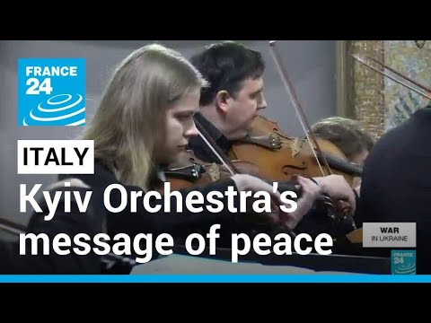 Musical resistance: Kyiv Orchestra's musicians blocked in Italy, give message of peace • FRANCE 24