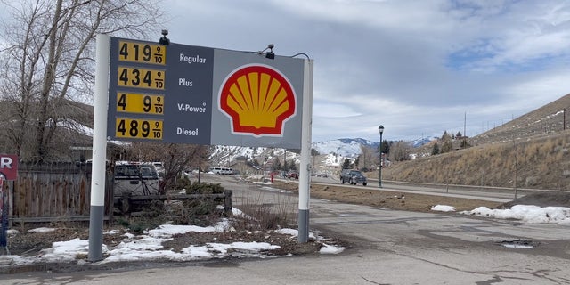 Gas station in Jackson, Wyo., March 16, 2022.