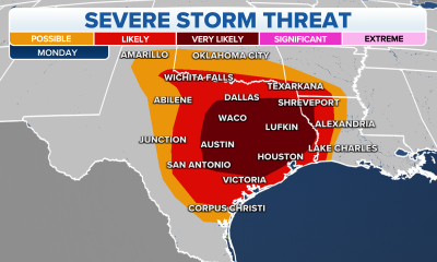 Severe weather coming to Texas, Southeast