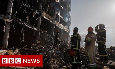 Ukrainian shopping mall in Kyiv destroyed in Russian attack – BBC News