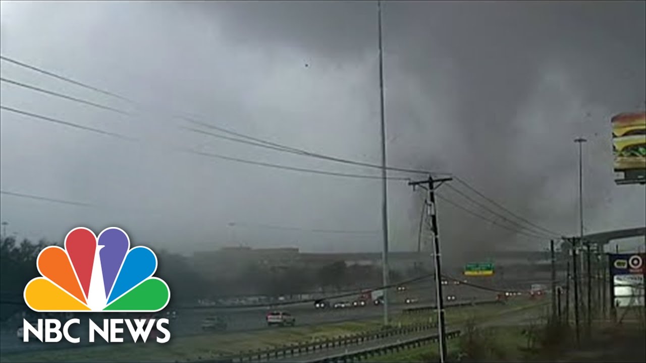 Watch: Texas Newscast Captures Moment Tornado Crosses Two Major Highways