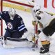 Connor Hellebuyck makes 42 saves as Jets beat Golden Knights