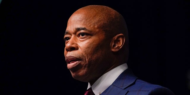 FILE - New York City Mayor Eric Adams speaks during the New York State Democratic Convention in New York, Thursday, Feb. 17, 2022.  Adams on Tuesday, March 22,  said that he will make masks optional for those in daycare and prekindergarten starting April 4 if case rates and the risk of the virus spreading remain low.