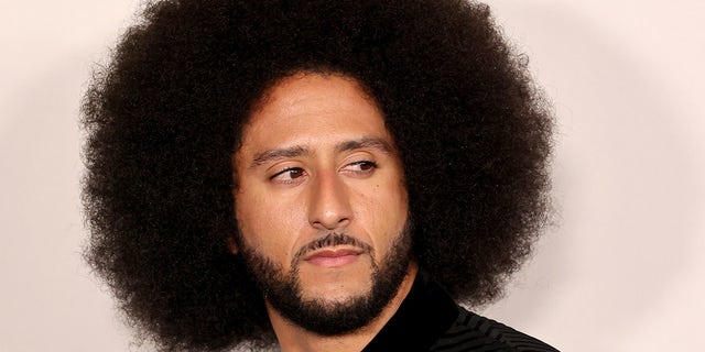 Colin Kaepernick arrives at the Los Angeles premiere of Netflix's "Colin In Black And White" at Academy Museum of Motion Pictures on Oct. 28, 2021 in Los Angeles, California.