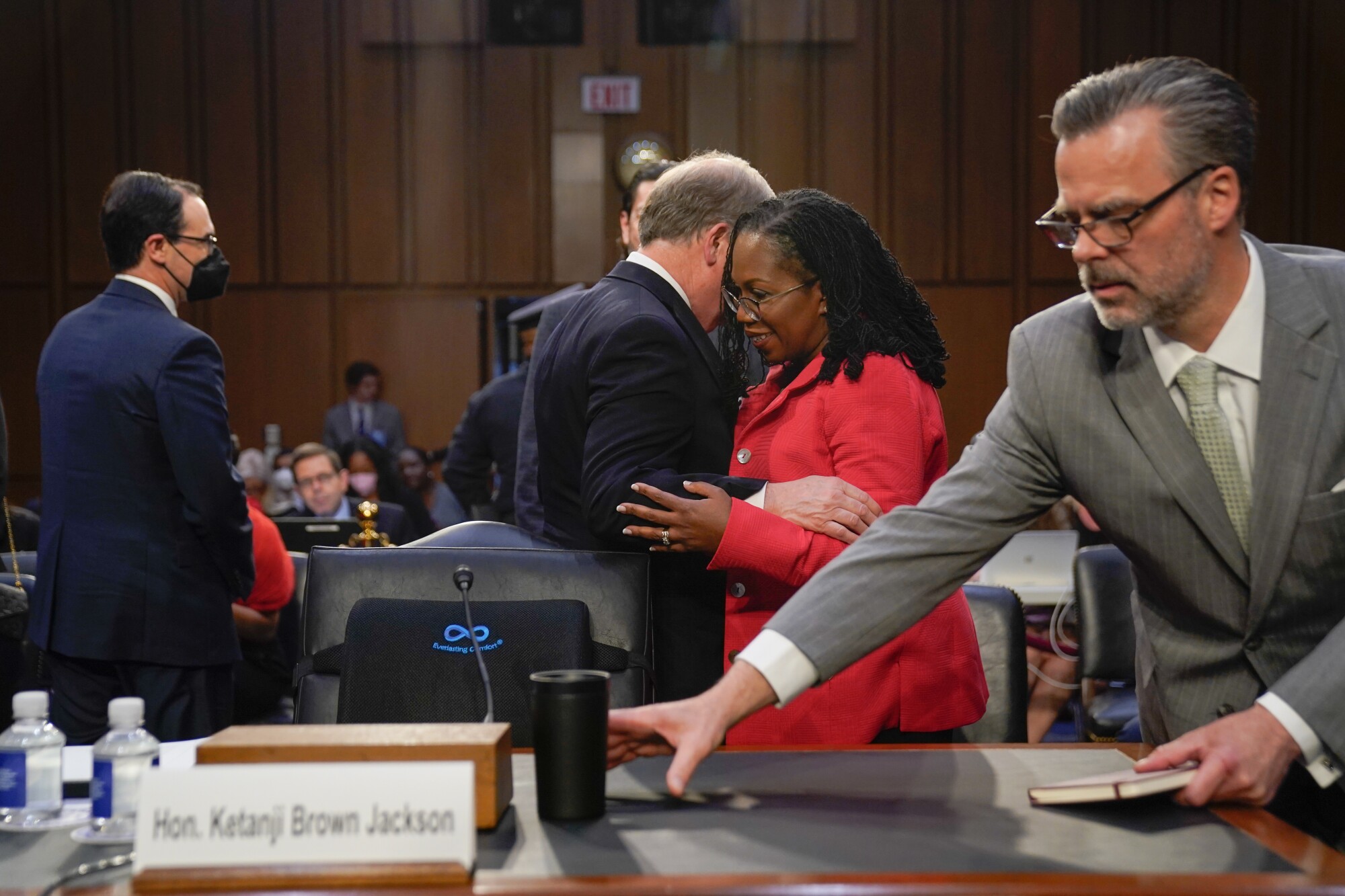 Judge Jackson during a break.