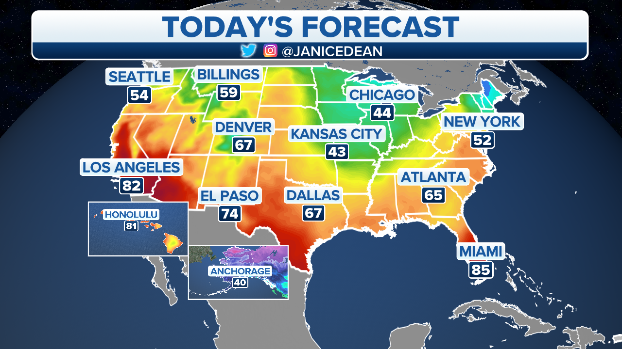 Warm weather forecast across West as thunderstorms to impact Southeast