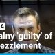 Russian court finds Kremlin critic Navalny guilty of embezzlement • FRANCE 24 English