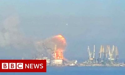 Russian warship destroyed in occupied port of Berdyansk, says Ukraine – BBC News