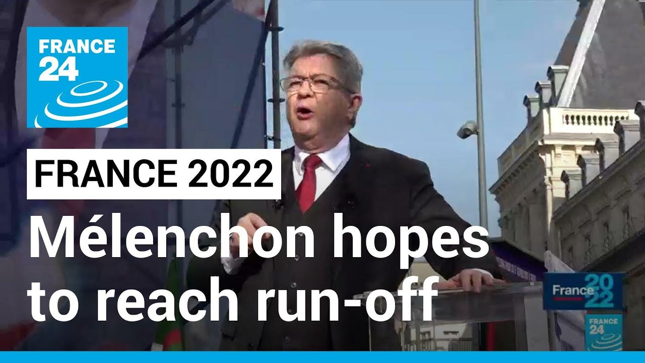 French leftist Mélenchon rallies before presidential vote, hopes to reach election run-off