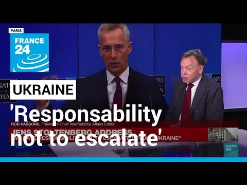'We have responsability not to escalate beyond Ukraine' says NATO head • FRANCE 24 English