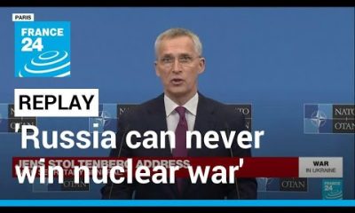 REPLAY – Stoltenberg address: NATO head tells Russia it cannot win nuclear war • FRANCE 24 English