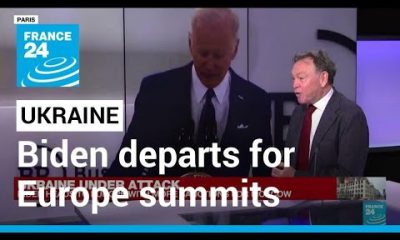 Biden departs White House for Europe summits on Ukraine war • FRANCE 24 English