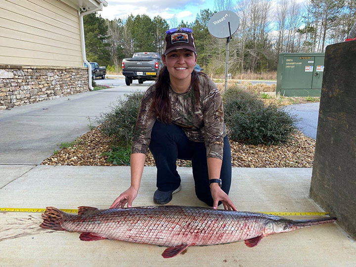 Georgia angler catches record longnose gar