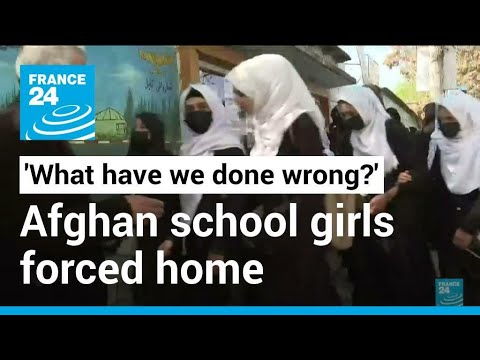 'What have we done wrong?' Heartbreak as Afghan school girls forced home • FRANCE 24 English