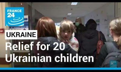 20 Ukrainian children suffering from cancer arrived to French hospitals • FRANCE 24 English