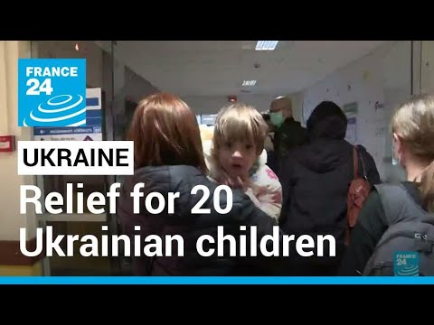 20 Ukrainian children suffering from cancer arrived to French hospitals • FRANCE 24 English