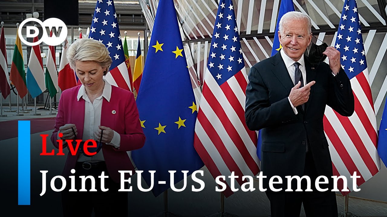 Watch live: Joint statement by US president Biden and EU chief Von der Leyen | DW News