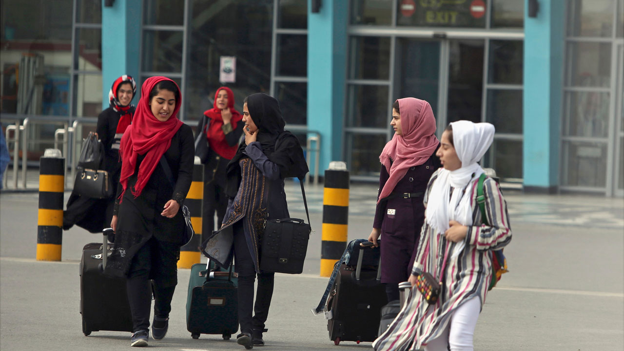 Officials: Taliban blocked unaccompanied women from flights