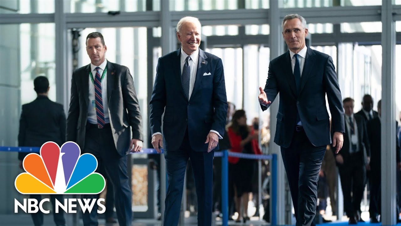 Biden Meets With NATO Leaders As Russian Invasion Of Ukraine Enters Second Month