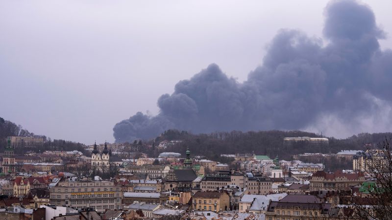 Lviv, western Ukrainian city until now spared from Russian assault, rocked by powerful explosions | CNN